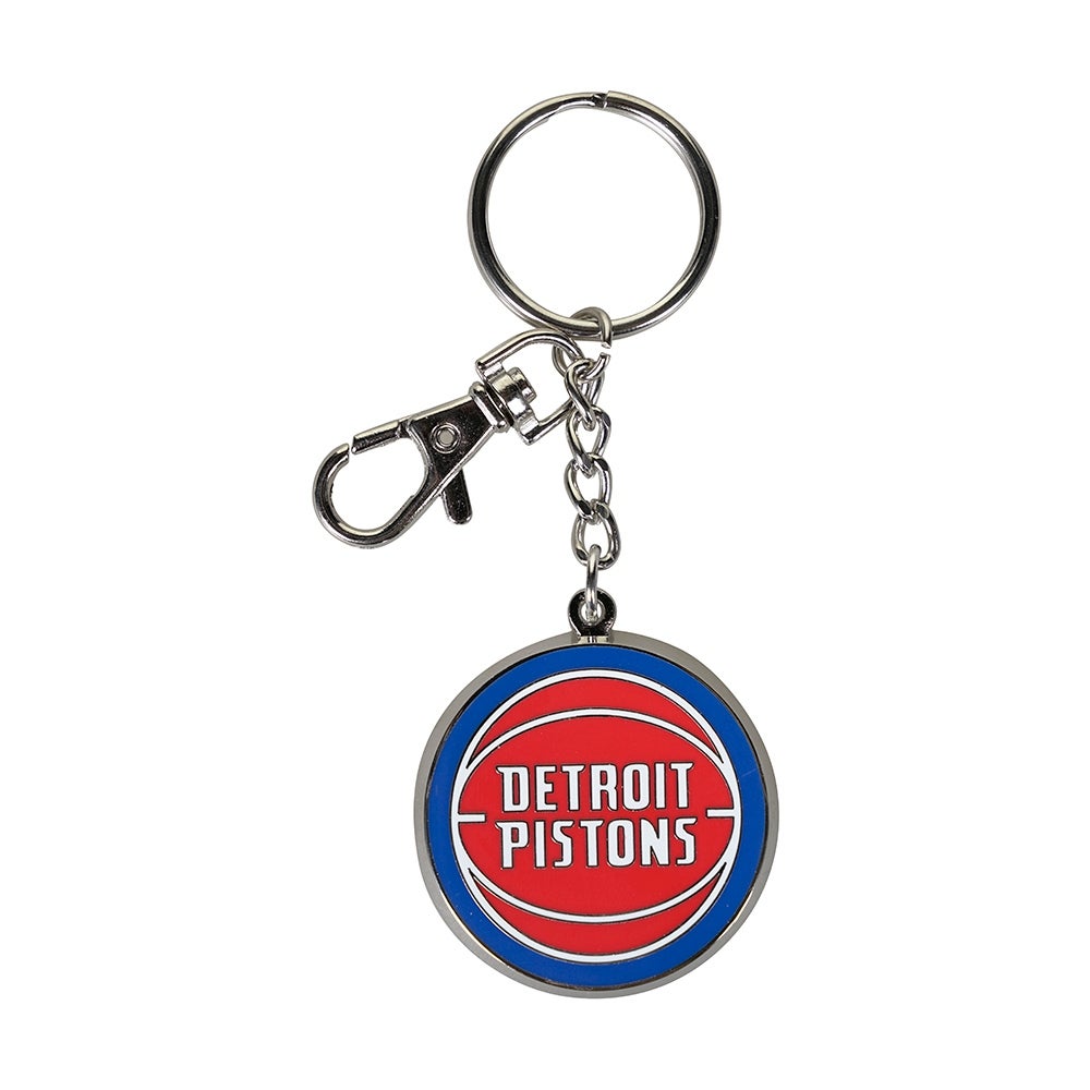 Detriot Pistons Keychain Zamac Logo
